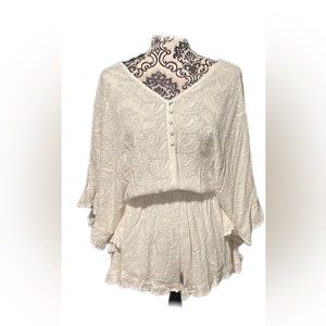 Brand new with tags white lace romper